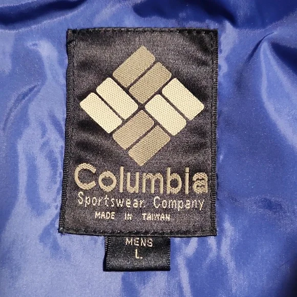 Vintage 90's Columbia Teal Anorak Retro Hideaway Hood Radial Sleeve Large - Picture 6 of 13